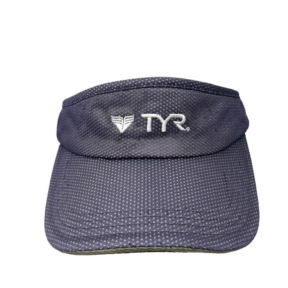 TYR Sport Slideback Sun Visor Cap Blue One Size Adjustable Embroidered Polyester - Picture 1 of 7